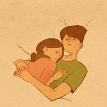 Gif animé amour dormir